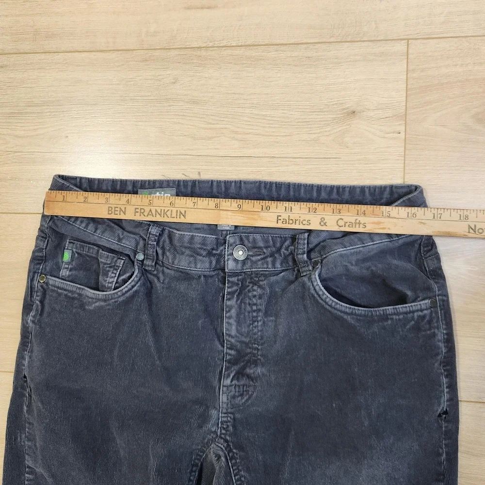 Stio‎ Corduroy Pants Mens 34R Gray 5 Pocket Casual Stretch Organic Cotton Hiking